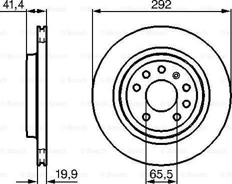 BOSCH 0 986 479 142 - Brake Disc autospares.lv