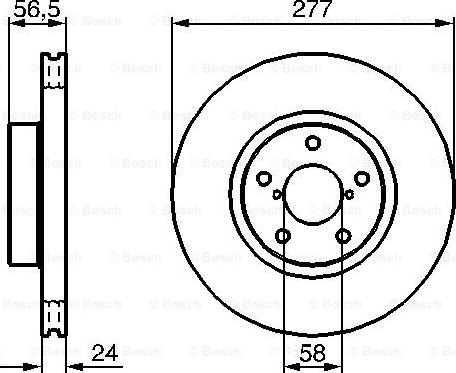 BOSCH 0 986 479 147 - Brake Disc autospares.lv