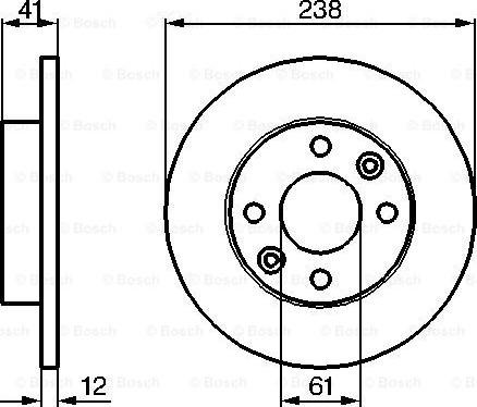 BOSCH 0 986 479 165 - Brake Disc autospares.lv