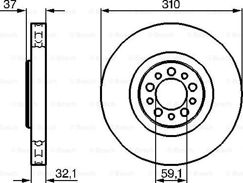 BOSCH 0 986 479 168 - Brake Disc autospares.lv