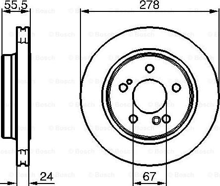 BOSCH 0 986 479 133 - Brake Disc autospares.lv