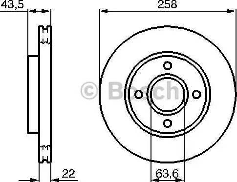 BOSCH 0 986 479 129 - Brake Disc autospares.lv