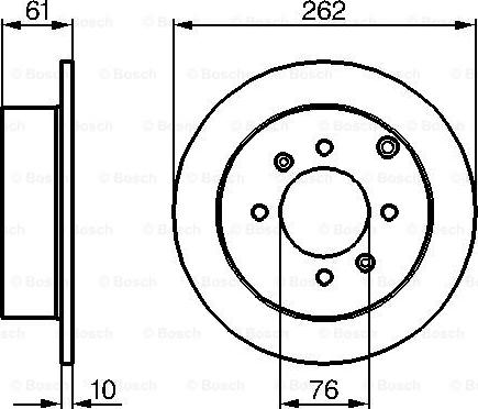 BOSCH 0 986 479 125 - Brake Disc autospares.lv