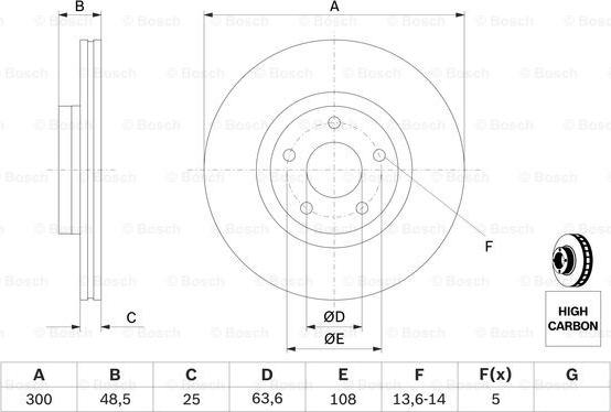 BOSCH 0 986 479 171 - Brake Disc autospares.lv