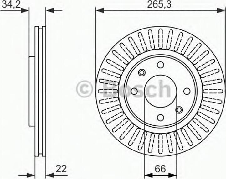 BOSCH 0 986 479 890 - Brake Disc autospares.lv