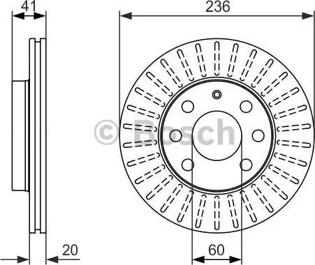 BOSCH 0 986 479 840 - Brake Disc autospares.lv