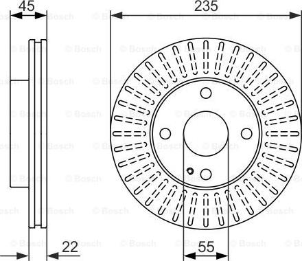 BOSCH 0 986 479 842 - Brake Disc autospares.lv