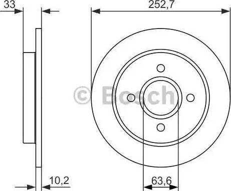 BOSCH 0 986 479 859 - Brake Disc autospares.lv