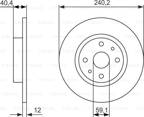 BOSCH 0 986 479 858 - Brake Disc autospares.lv