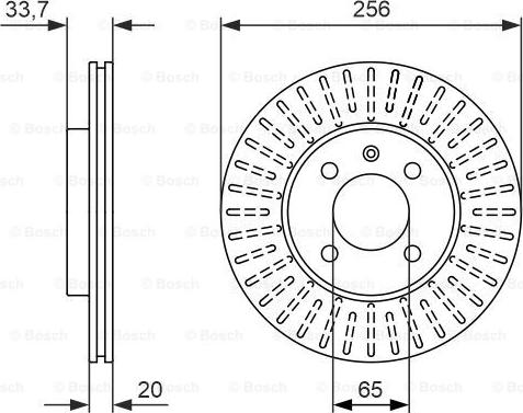 BOSCH 0 986 479 853 - Brake Disc autospares.lv