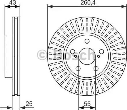 BOSCH 0 986 479 869 - Brake Disc autospares.lv