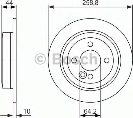 BOSCH 0 986 479 886 - Brake Disc autospares.lv