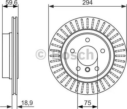 BOSCH 0 986 479 882 - Brake Disc autospares.lv