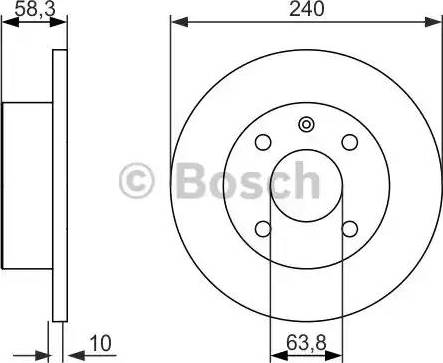 BOSCH 0 986 479 828 - Brake Disc autospares.lv