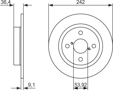 BOSCH 0 986 479 879 - Brake Disc autospares.lv