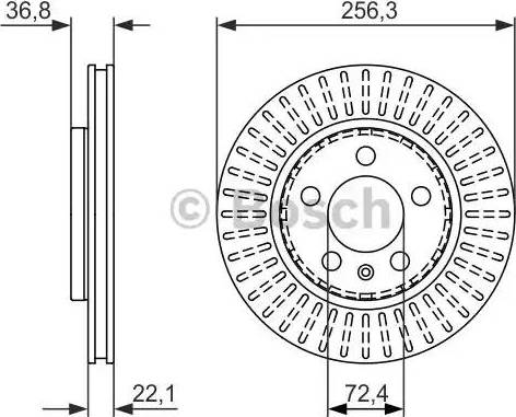 BOSCH 0 986 479 871 - Brake Disc autospares.lv