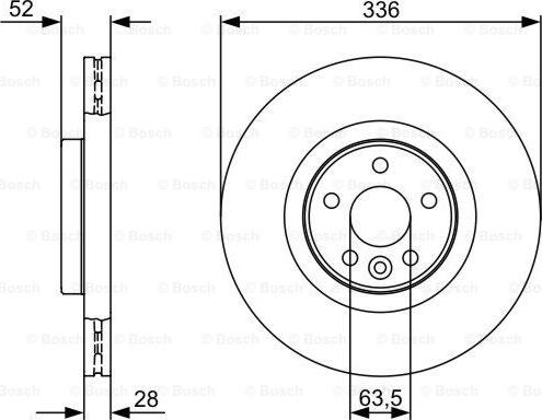 BOSCH 0 986 479 395 - Brake Disc autospares.lv