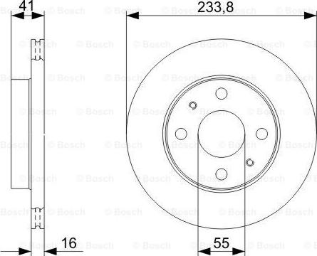 BOSCH 0 986 479 352 - Brake Disc autospares.lv