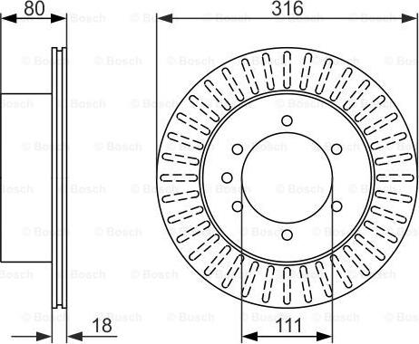 BOSCH 0 986 479 385 - Brake Disc autospares.lv