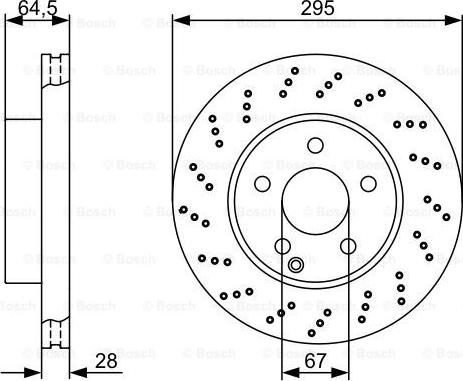 BOSCH 0 986 479 331 - Brake Disc autospares.lv