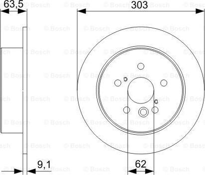 BOSCH 0 986 479 338 - Brake Disc autospares.lv