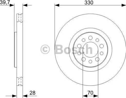 BOSCH 0 986 479 324 - Brake Disc autospares.lv