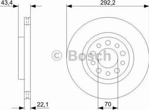 BOSCH 0 986 479 326 - Brake Disc autospares.lv