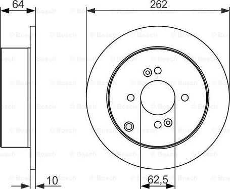 BOSCH 0 986 479 C08 - Brake Disc autospares.lv