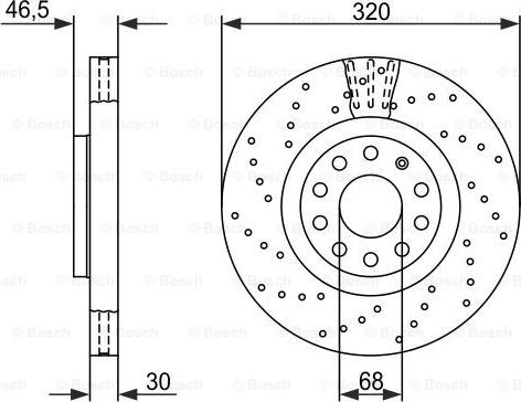 BOSCH 0 986 479 258 - Brake Disc autospares.lv