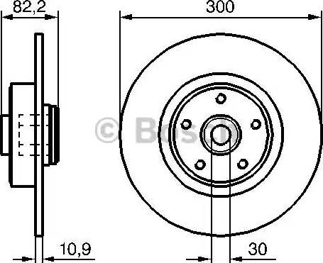 BOSCH 0 986 479 272 - Brake Disc autospares.lv