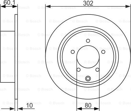 BOSCH 0 986 479 746 - Brake Disc autospares.lv