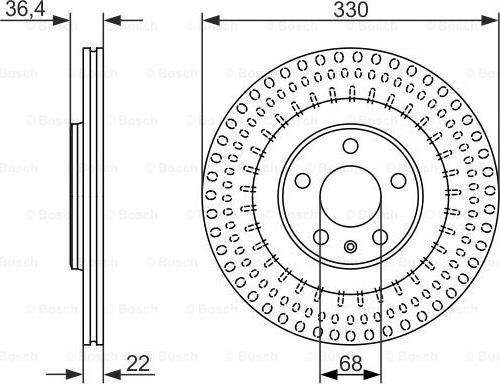 BOSCH 0 986 479 750 - Brake Disc autospares.lv