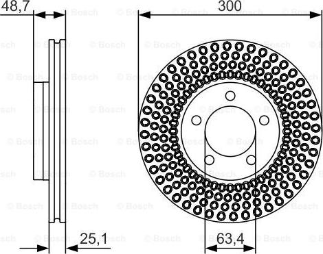 BOSCH 0 986 479 701 - Brake Disc autospares.lv