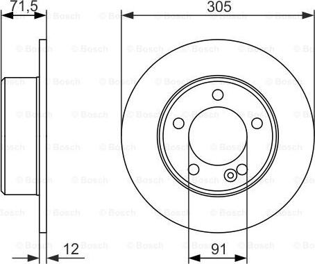 BOSCH 0 986 479 714 - Brake Disc autospares.lv