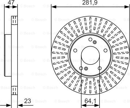 BOSCH 0 986 479 A99 - Brake Disc autospares.lv