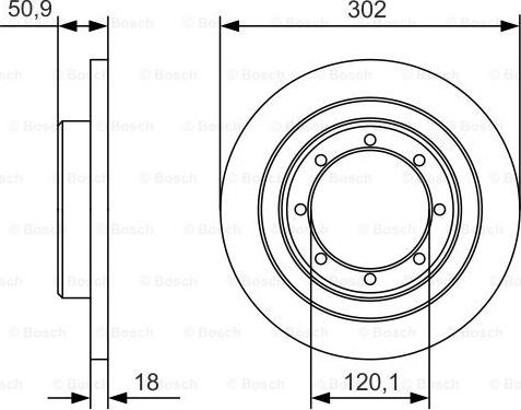 BOSCH 0 986 479 A93 - Brake Disc autospares.lv