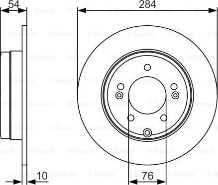 BOSCH 0 986 479 A45 - Brake Disc autospares.lv