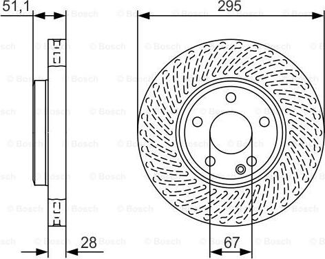 BOSCH 0 986 479 A58 - Brake Disc autospares.lv