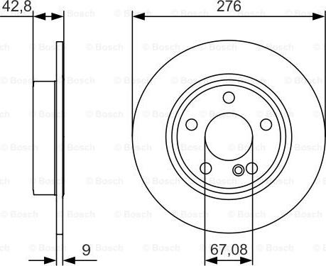 BOSCH 0 986 479 A03 - Brake Disc autospares.lv