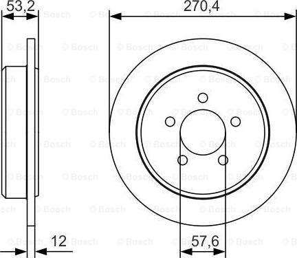 BOSCH 0 986 479 A80 - Brake Disc autospares.lv