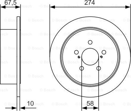 BOSCH 0 986 479 A82 - Brake Disc autospares.lv