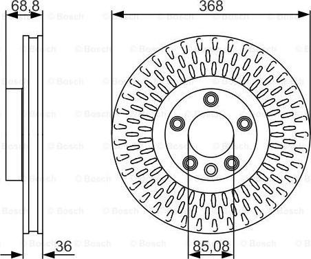 BOSCH 0 986 479 A33 - Brake Disc autospares.lv