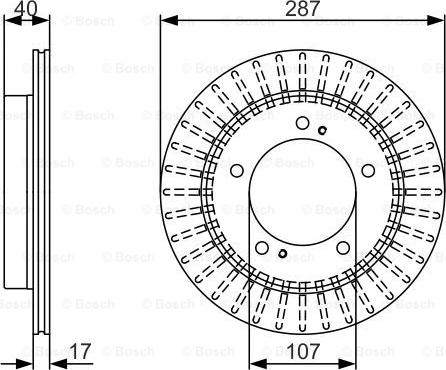 BOSCH 0 986 479 A32 - Brake Disc autospares.lv