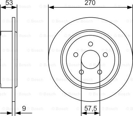 BOSCH 0 986 479 A79 - Brake Disc autospares.lv