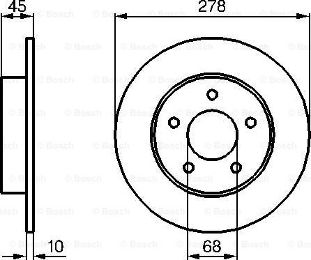 BOSCH 0 986 479 B64 - Brake Disc autospares.lv