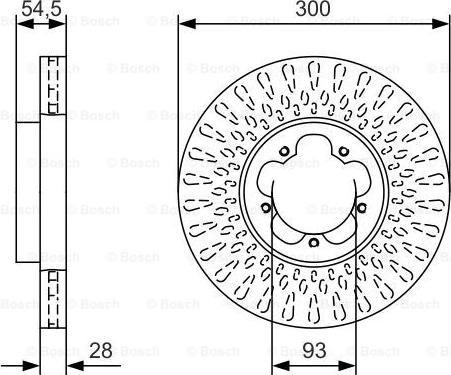 BOSCH 0 986 479 B11 - Brake Disc autospares.lv