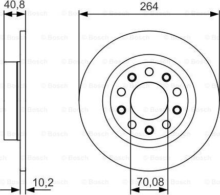 BOSCH 0 986 479 C41 - Brake Disc autospares.lv