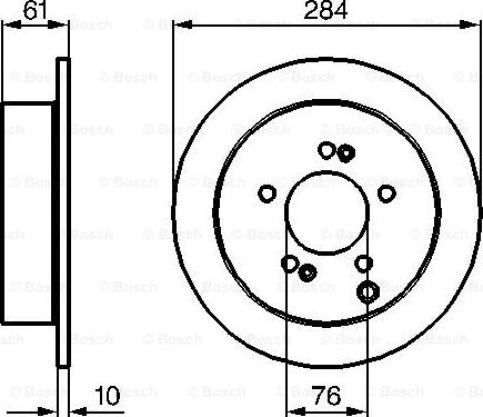 BOSCH 0 986 479 C61 - Brake Disc autospares.lv