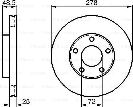 BOSCH 0 986 479 C68 - Brake Disc autospares.lv