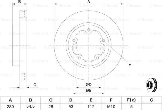 BOSCH 0 986 479 C09 - Brake Disc autospares.lv